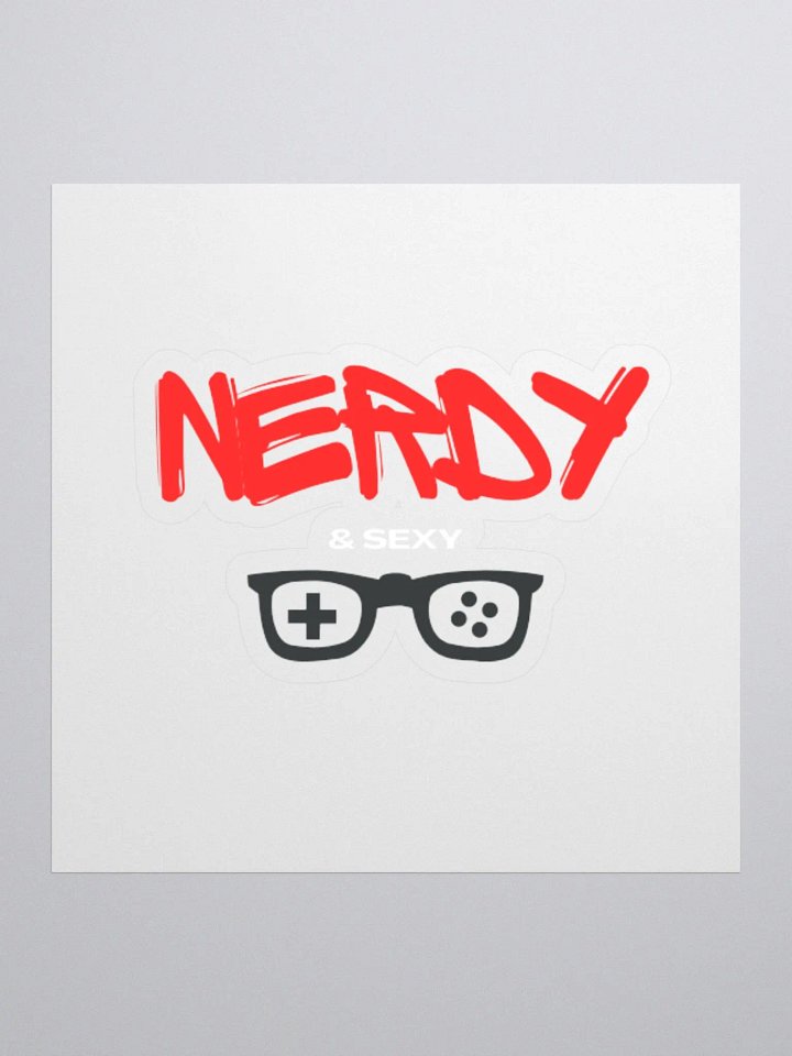 Sexy & Nerdy Red Kiss Sticker product image (1)