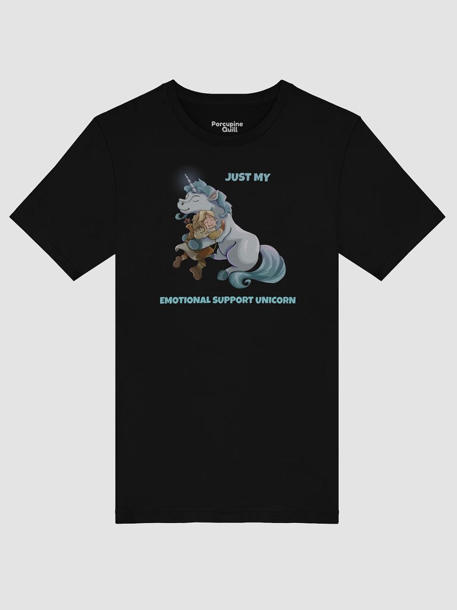 Emotional Support Unicorn & Elf unisex short sleeve T-shirt for RPG players and pet lovers product image (22)