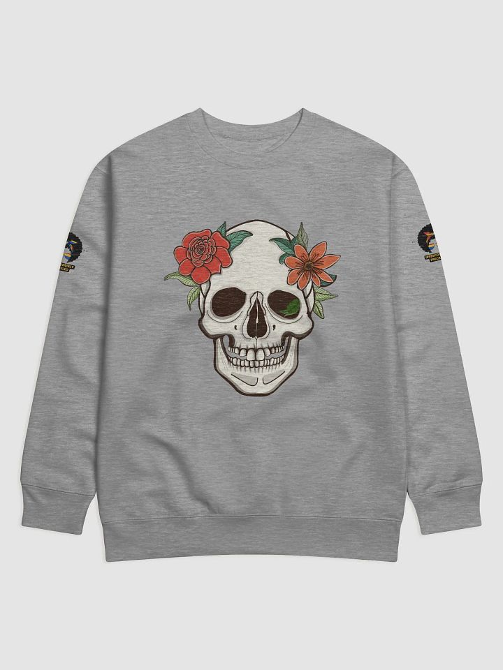 Skull and Flowers Cotton Sweatshirt product image (2)
