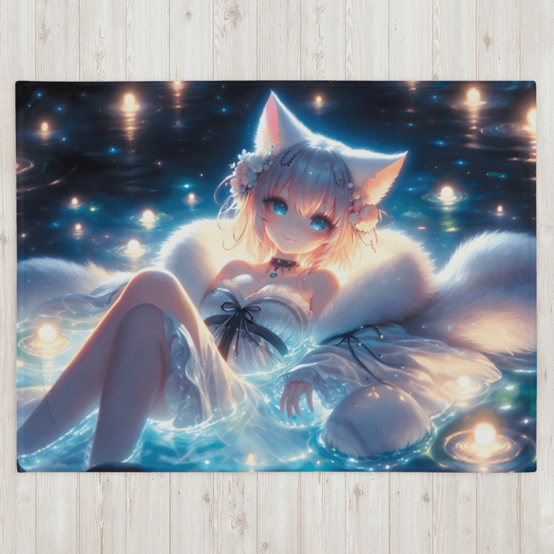 Fox Girl Spirit Throw Blanket product image (11)