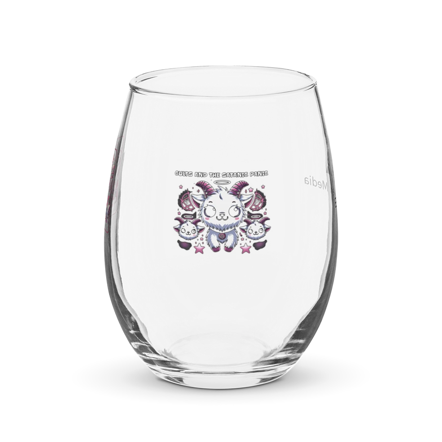 Cults And The Satanic Panic Stemless Wine Glass product image (1)