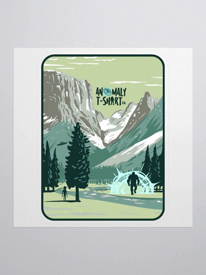Yosemite Interdimensional Bigfoot UFO Kiss Cut Stickers product image (2)