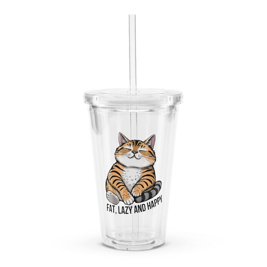 fat, lazy and happy travel cup product image (1)