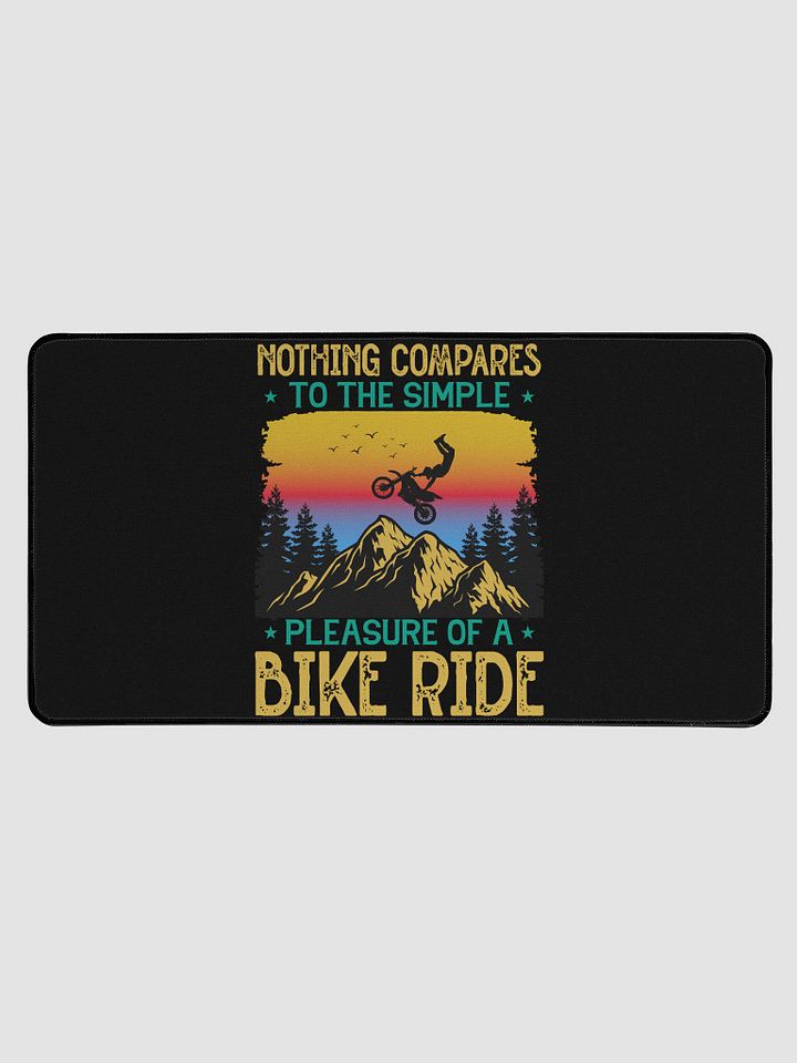 Simple Pleasure of a Bike Ride - Mountain Biking Desk Mat product image (1)