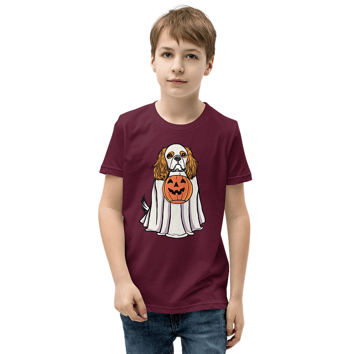 Halloween Cavalier King Charles Spaniel(Blenheim) Youth T-Shirt product image (17)