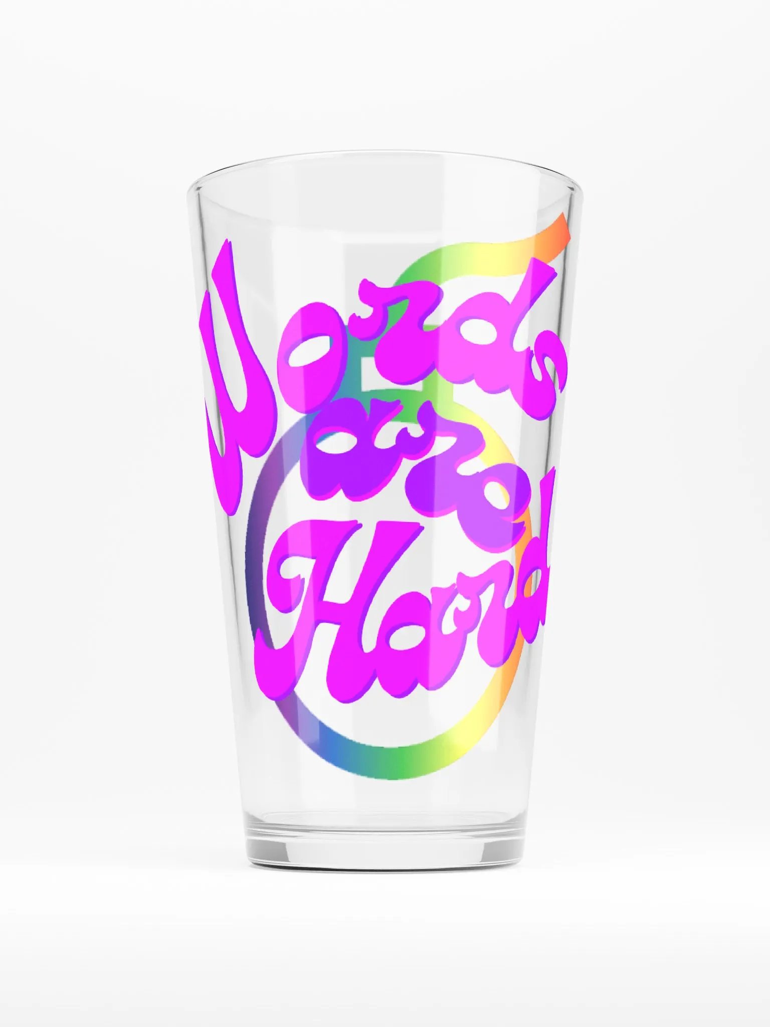 Words are Hard Pint Glass product image (1)