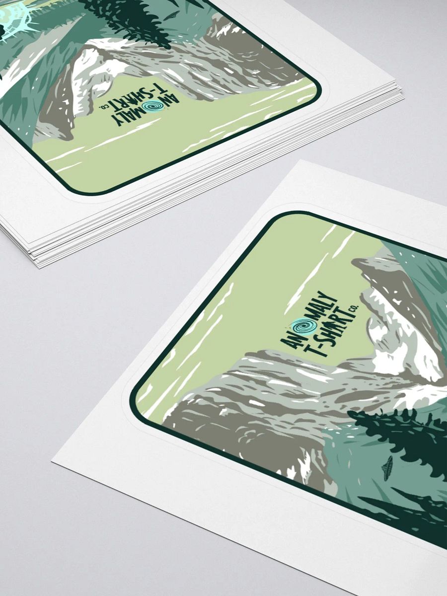 Yosemite Interdimensional Bigfoot UFO Kiss Cut Stickers product image (4)