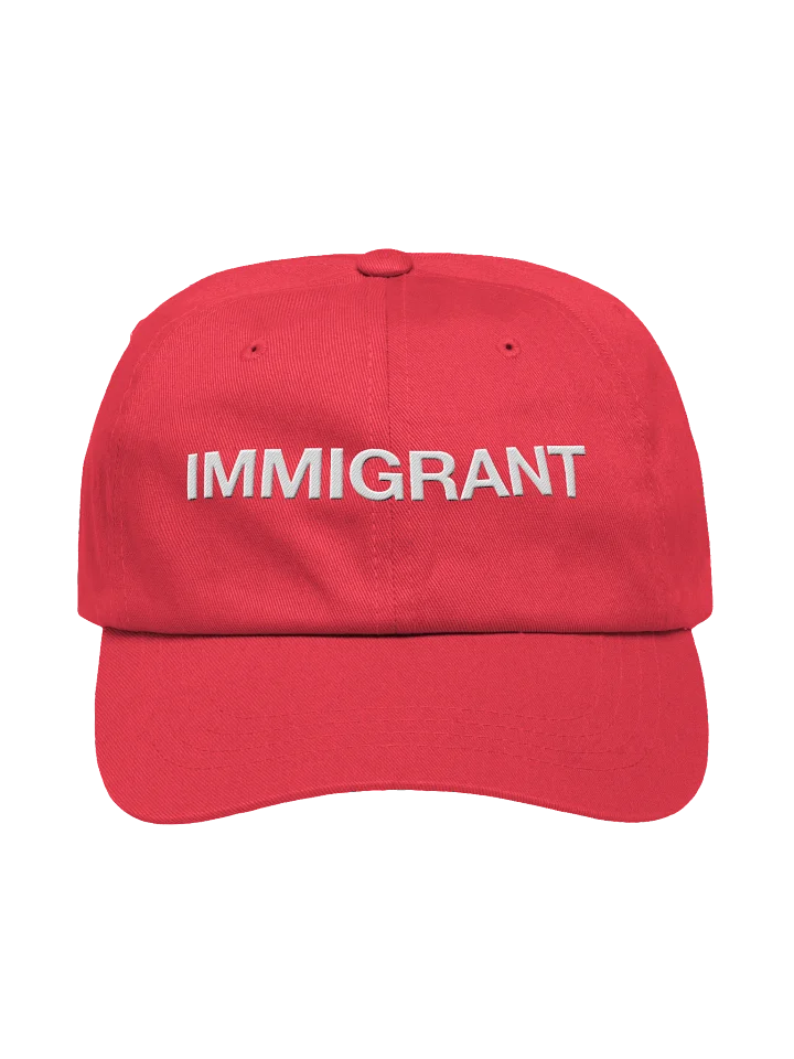 IMMIGRANT Dad Cap - Red product image (2)