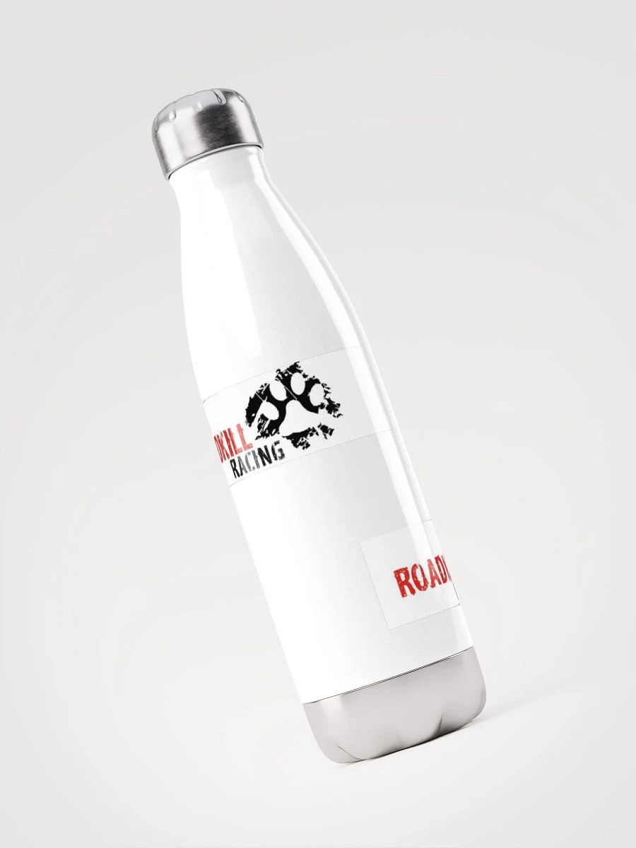 White steel pawprint logo bottle product image (3)
