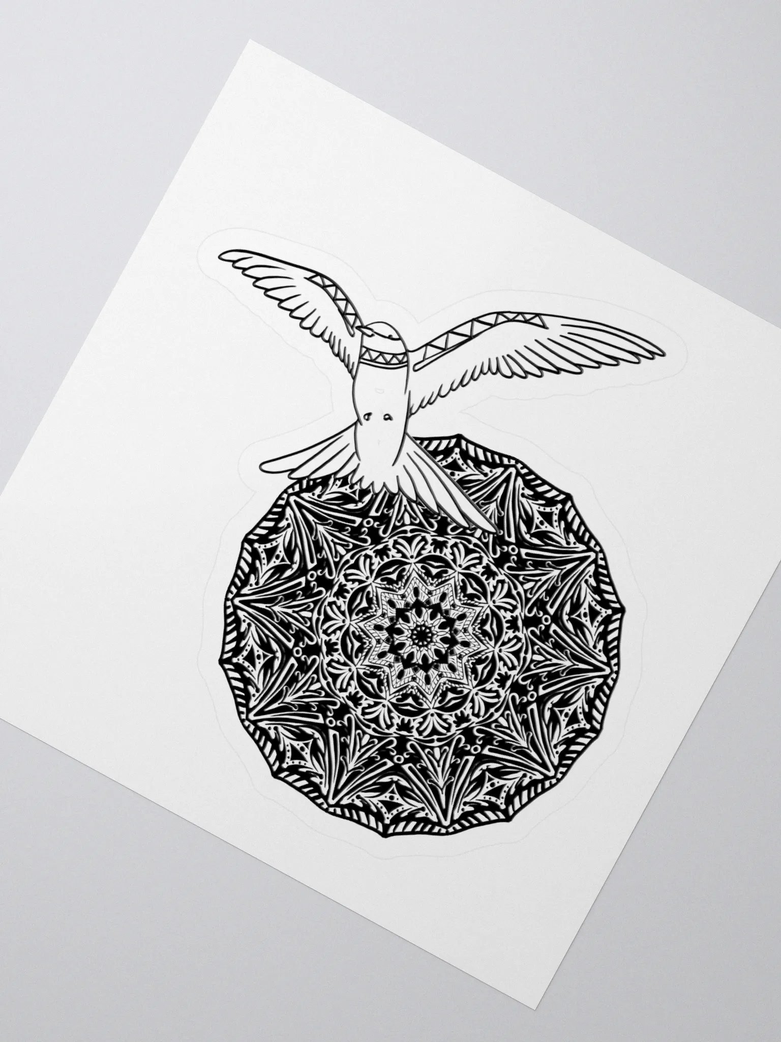 Ornate Monochrome Medallion Stickers product image (2)