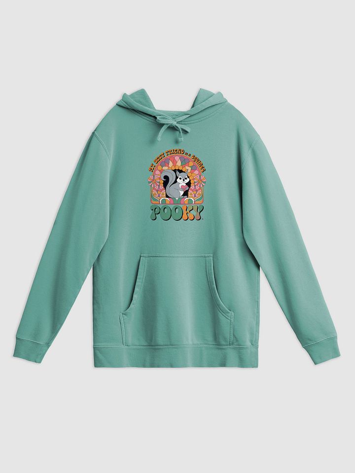 Super Soft Ultra High Quality Hoodie: My Best Friend is a Squirrel, Pooky! 70s Hippie Vibe product image (1)