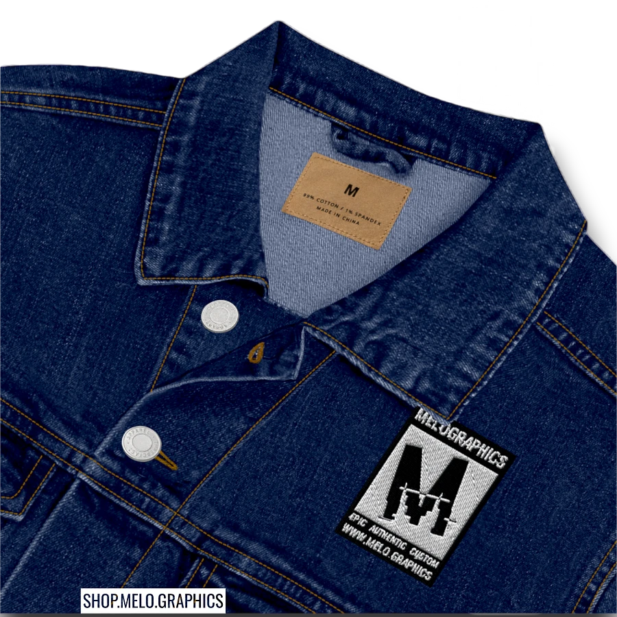 Rated M: White Stitched - Denim Jacket | #MadeByMELO product image (2)