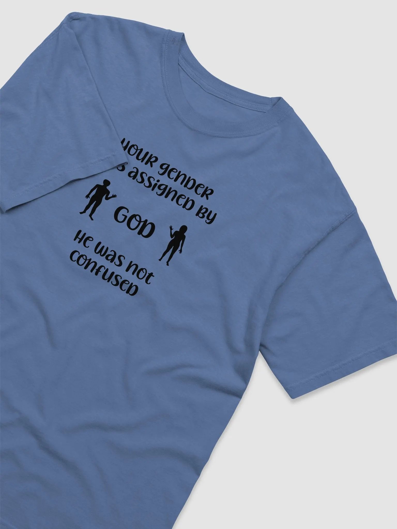 Your Gender Was Assigned by GOD. Midnight Comfort: Garment-Dyed T-Shirt product image (3)