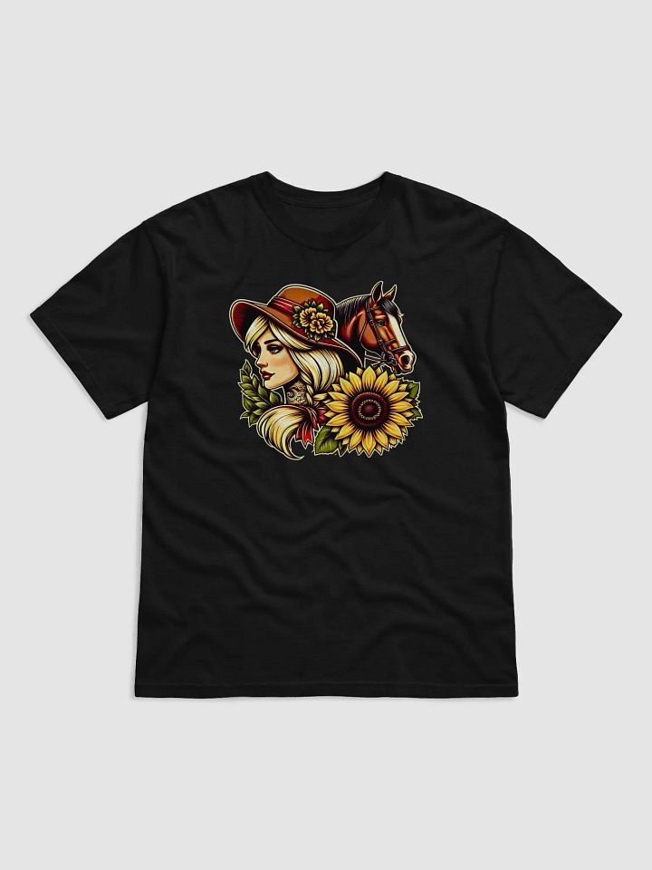 Floral Elegance Wide-Brimmed Tee product image (1)