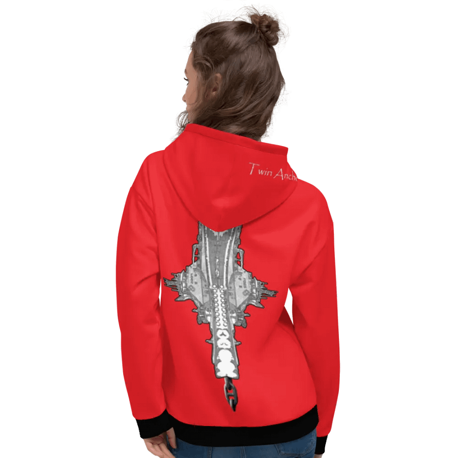 Red Foss double tug Sketch Hoodie product image (9)