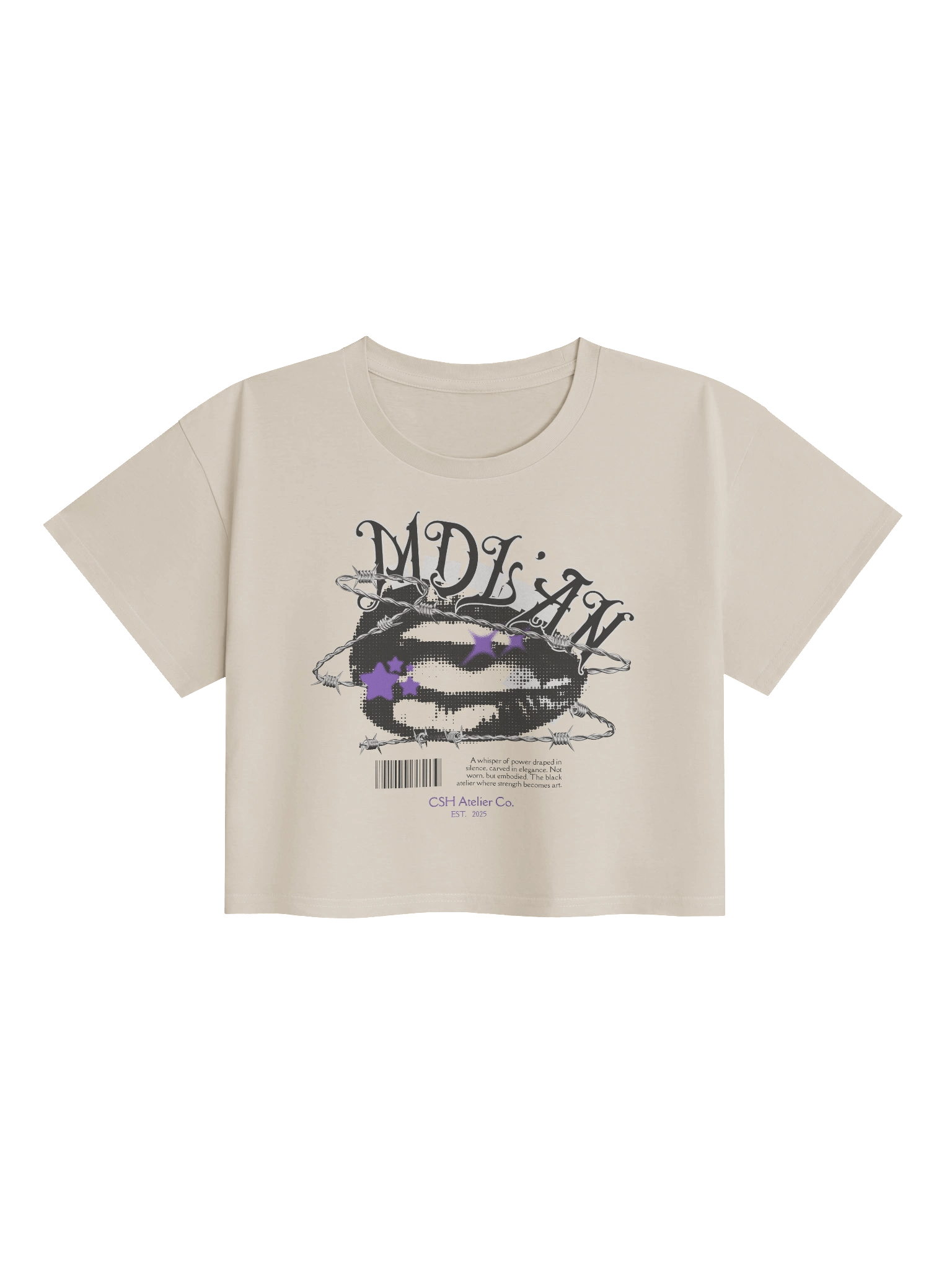 MDL'AN Cropped Tee – Power & Protection Edition product image (4)