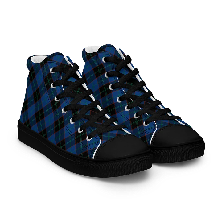 Hume Tartan Men's High Top Shoes product image (1)
