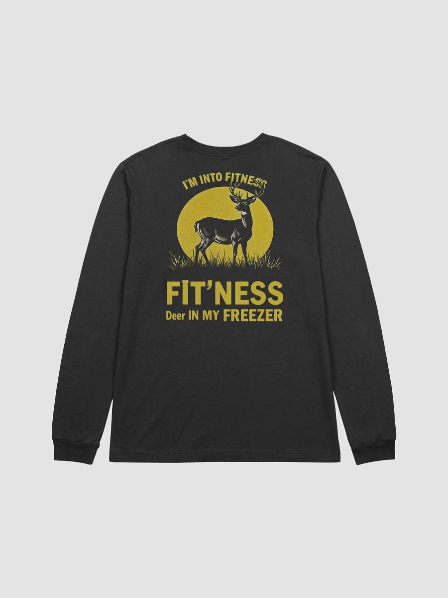 Funny I'm Into Fitness Fit'Ness Deer In My Freezer Long Sleeve Tee product image (5)