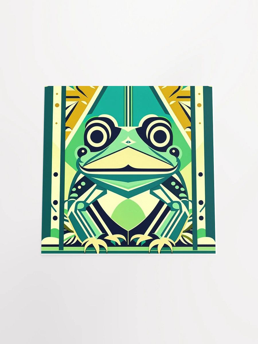 Art Deco Smiling Frog Poster in Five Sizes product image (4)