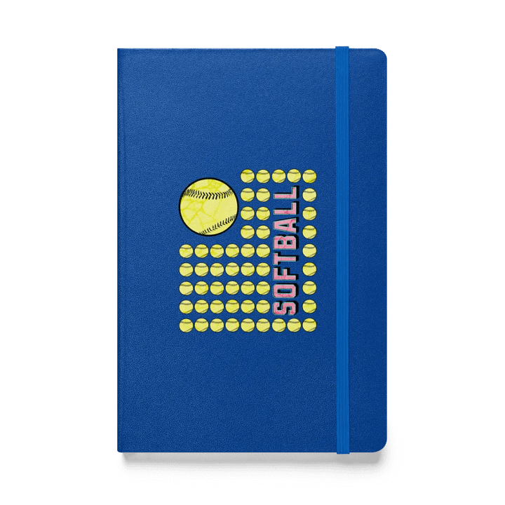 US Flag Softball Fever Hardcover Journal product image (1)