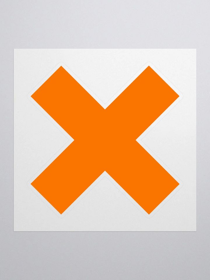 "X" Logo Sticker product image (1)