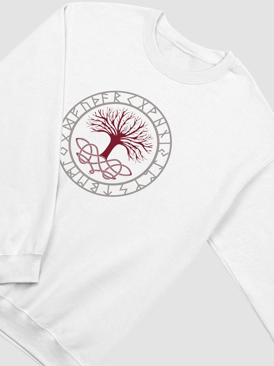Burgundy Yggdrasil Symbol Unisex Sweatshirt product image (3)