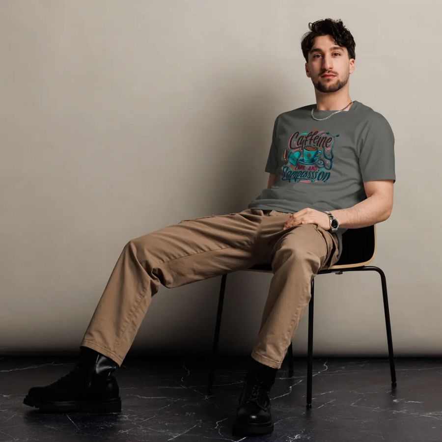 Caffeine, care, and compassion t-shirt product image (6)