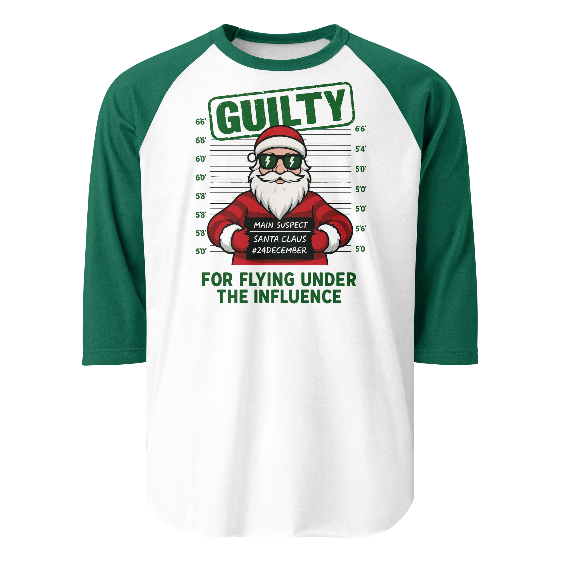 Main Suspect Santa Raglan Tee product image (1)