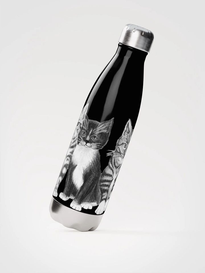 Kittens Drawing Water Bottle product image (4)