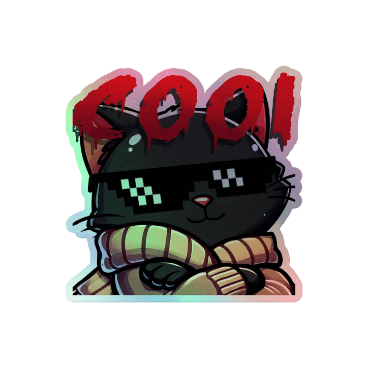 Cool Cat Holographic Sticker Sheet product image (2)