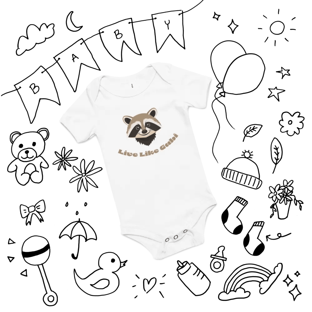 Happy Raccoon Baby Onesie product image (12)