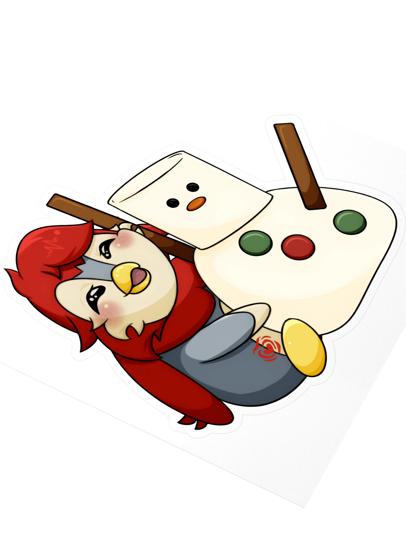 Ruby Snowman Sticker product image (3)