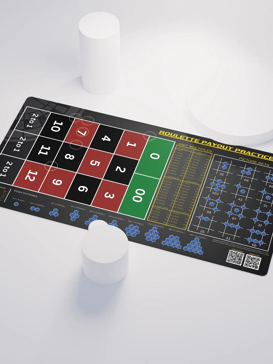 Roulette Payout Practice Pad - Grey Vignette product image (3)