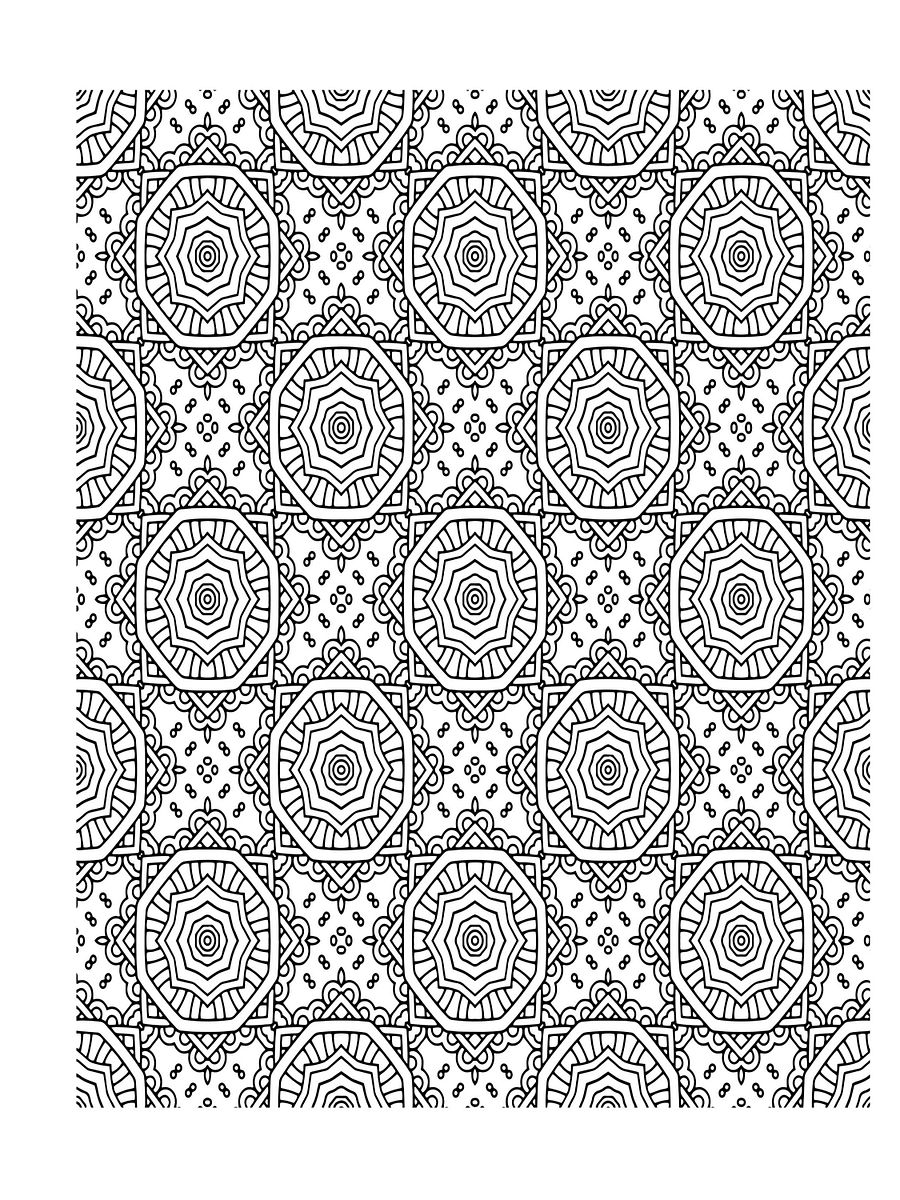 Fun with Mandalas,100 Great Coloring Pages, An Adult Coloring Book: Mandala Coloring Book for Adults Relaxation and Stress Relief, Amazing Big Patterns product image (2)