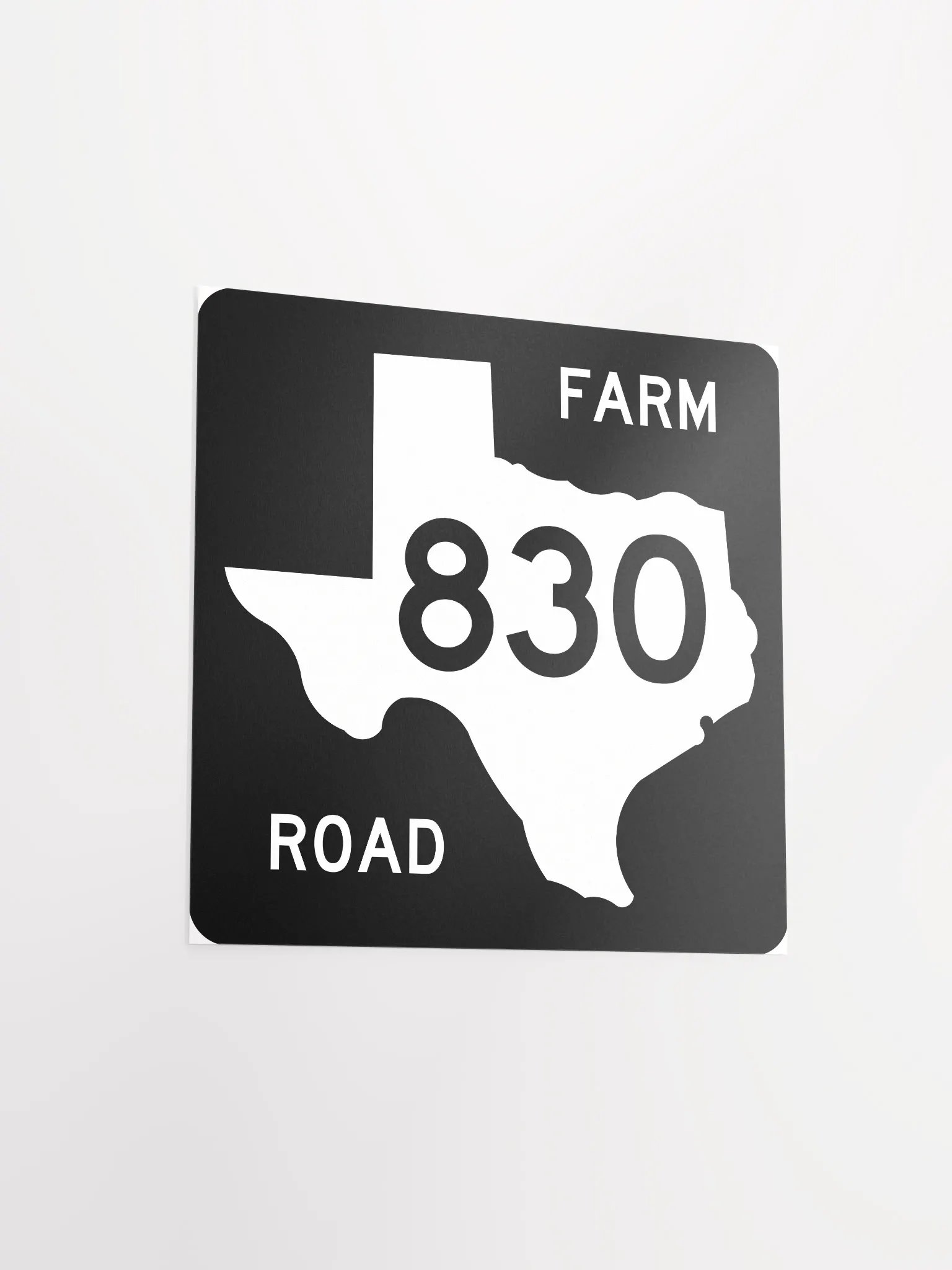 Texas Farm Road Sign FM 830 Poster product image (7)