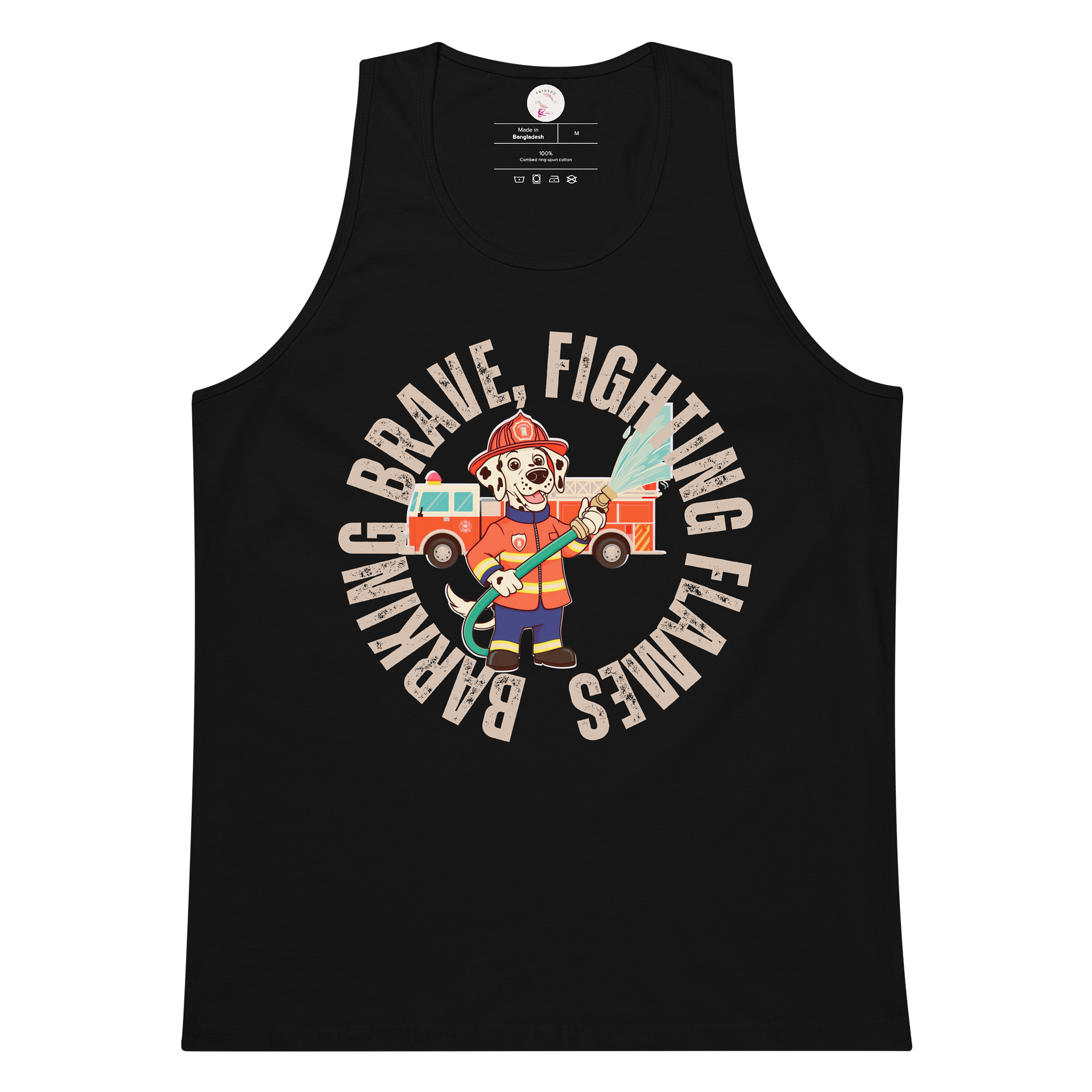 Barking Brave Firefighter Tank Top product image (6)