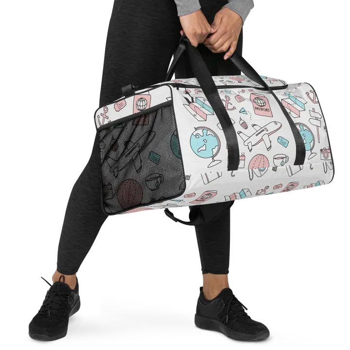 Travel Icons Canvas Duffle Bag product image (2)