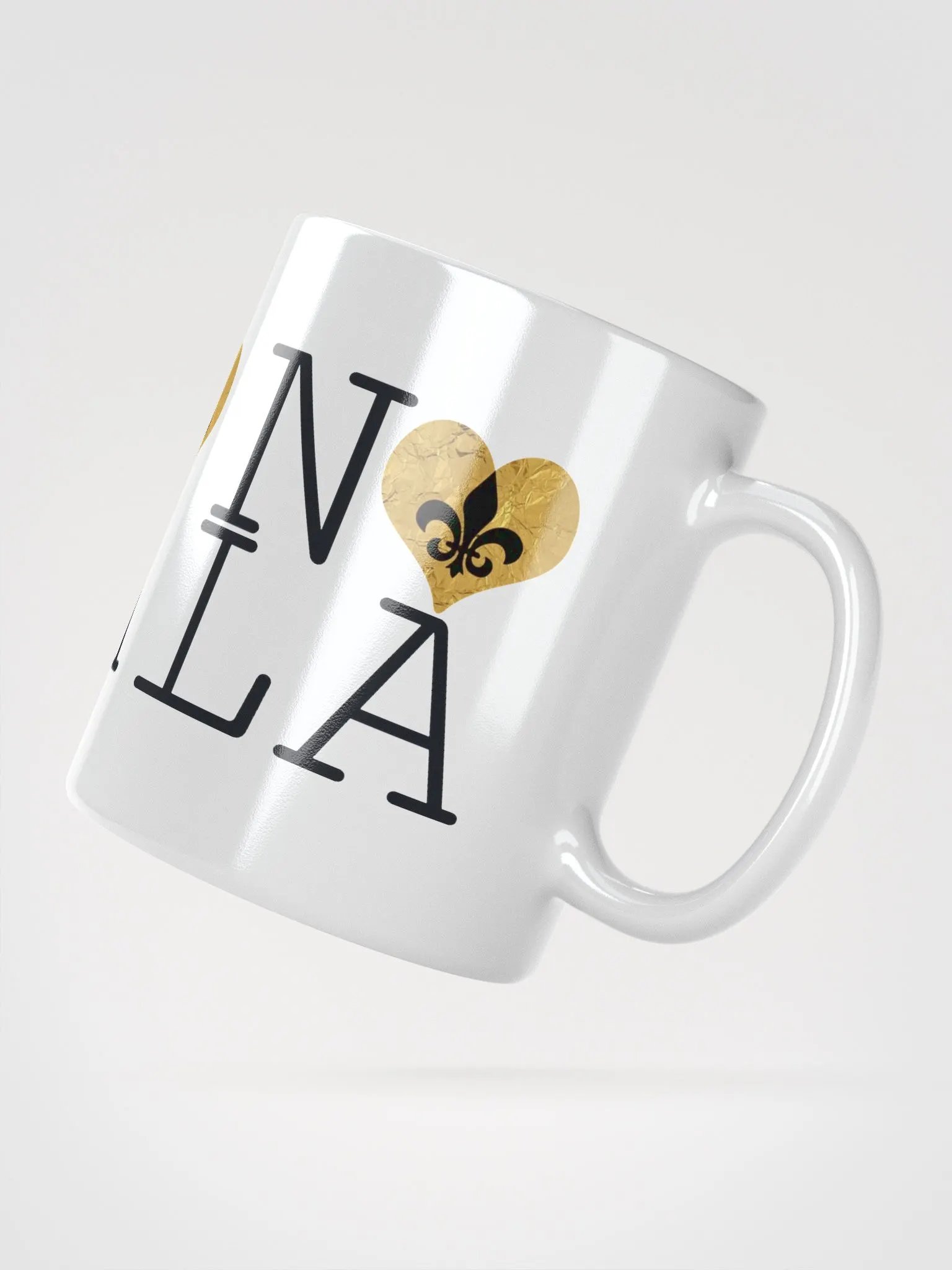 I LOVE NOLA **BIGSHOT MUG** (GOLD WRAP HEART) product image (2)