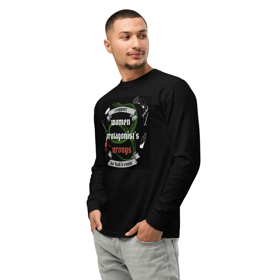 Rebellious Protagonist Empowerment Long Sleeve Tee product image (9)