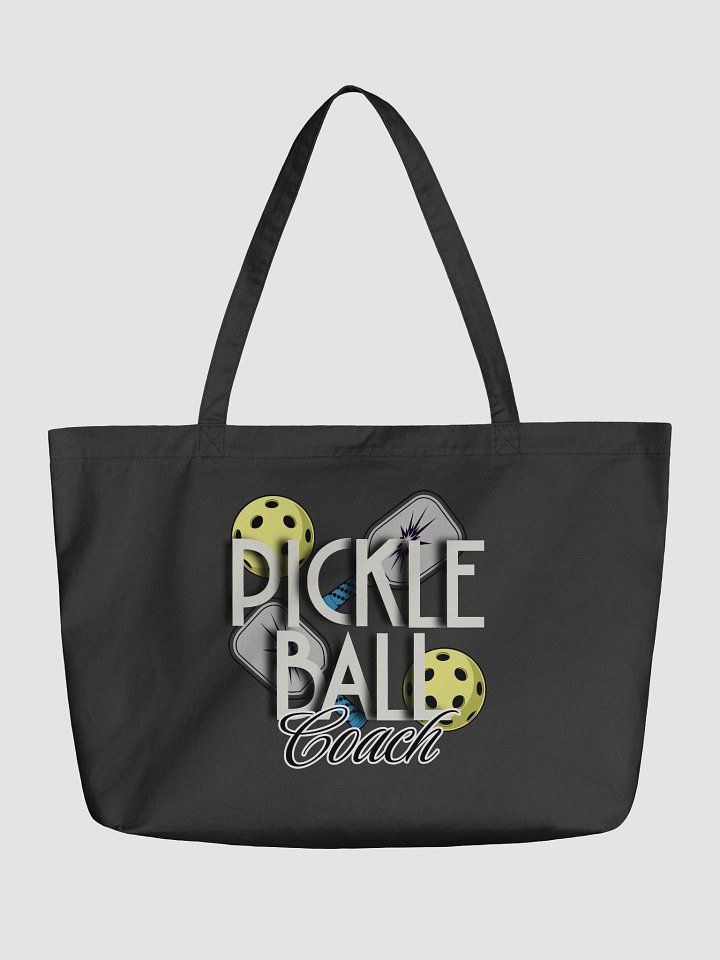 Pickleball Coach Reflective Organic Tote Bag product image (2)