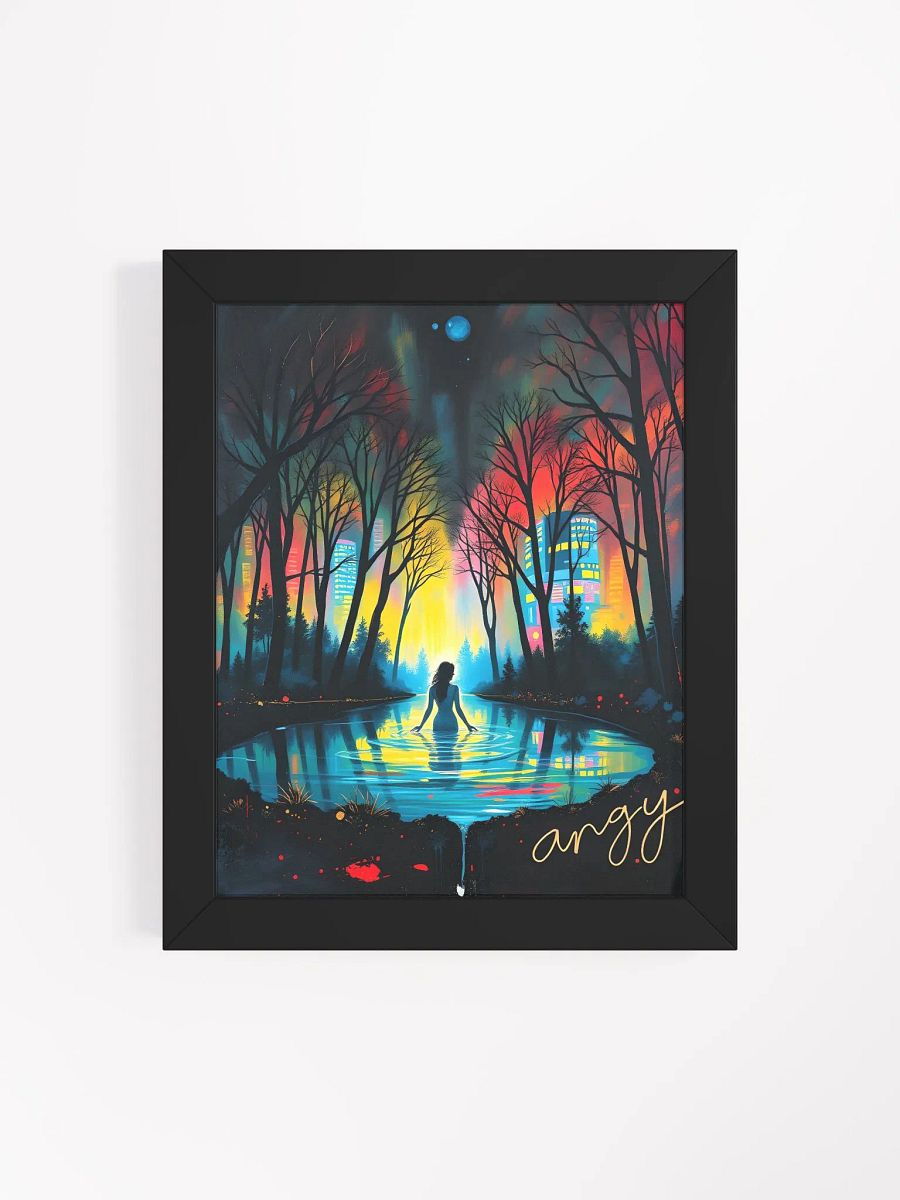 Listen to the song by feist called, The water, Ayous Wood Framed Matte Poster product image (19)