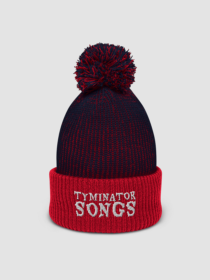 [Tyminatorsongs ] Pom-Pom Beanie with 3D Puff product image (1)