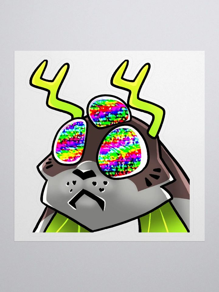 Radioactive Cryptid Burnt Out Sticker product image (1)