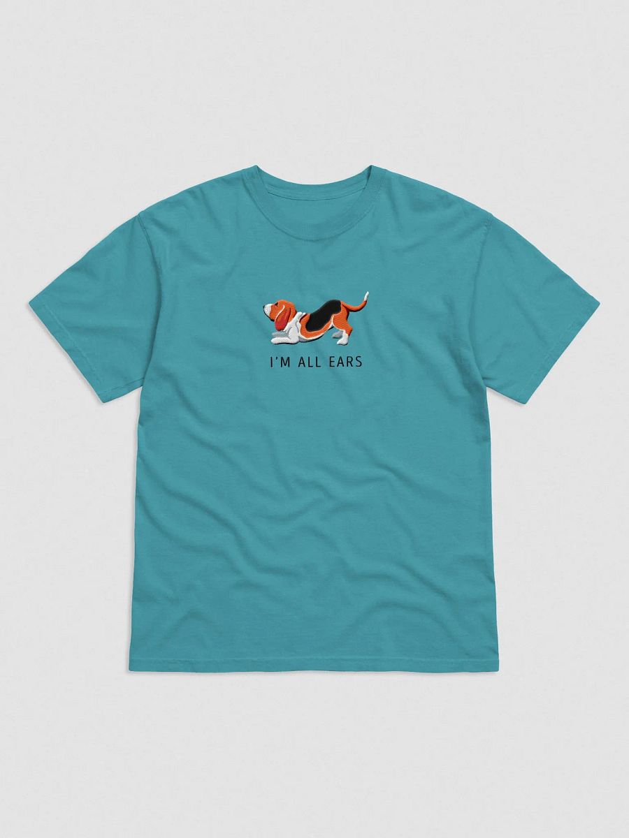 I'm All Ears T-Shirt(Embroidered) of a Basset Hound product image (4)