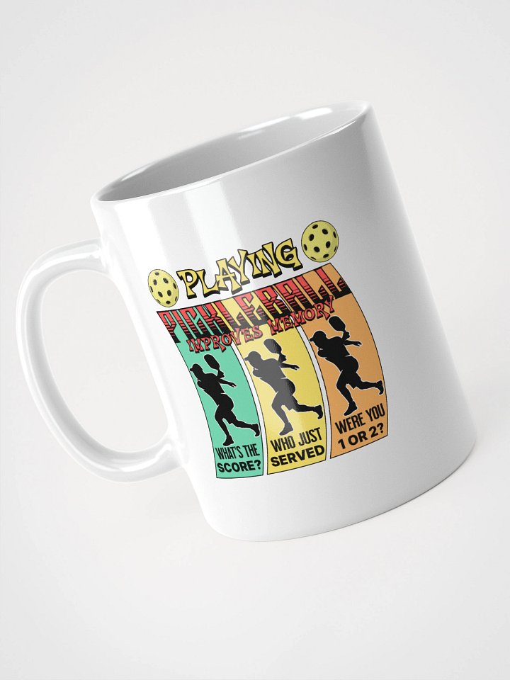Playing Pickleball Improves Memory Ribbon Mug product image (2)