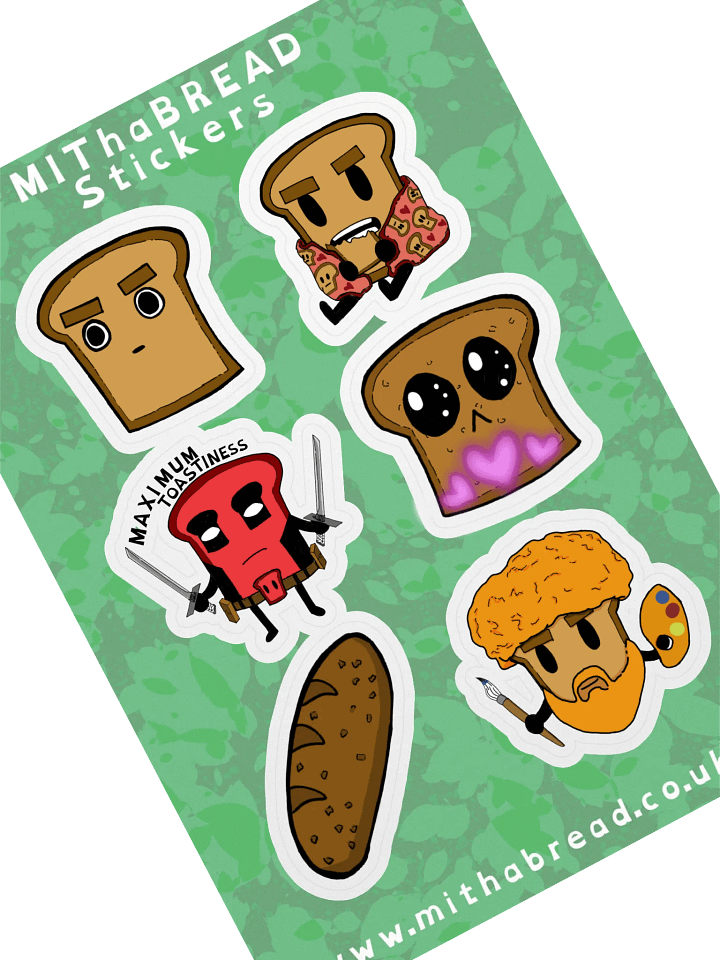 MIThaBREAD Sticker Sheet product image (1)