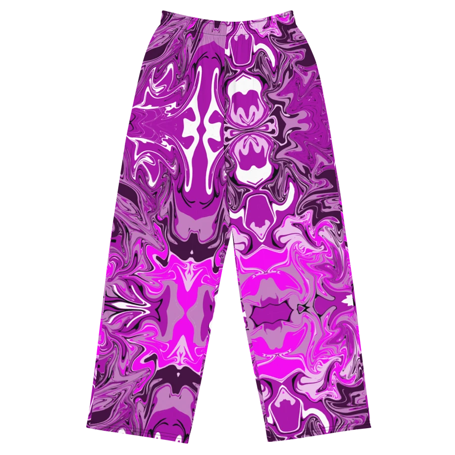 Pink Swirl Unisex Wide Leg Bottoms product image (4)