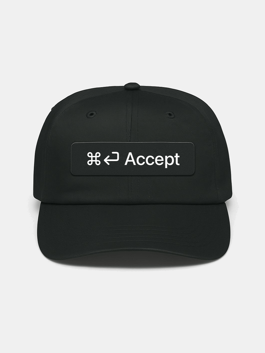 [ ⌘⏎ Accept ] vibe coding hat - 100% cotton (design by @s13k_) product image (1)