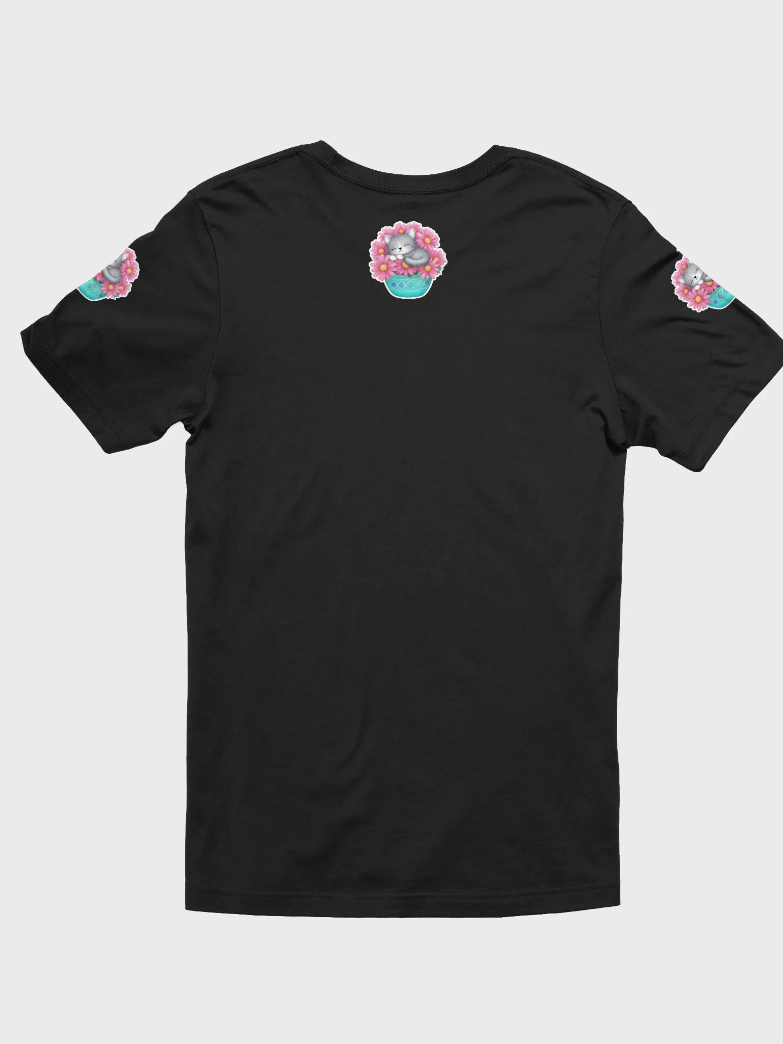 Sleeping Kitten among Pink Flowers T-Shirt product image (4)