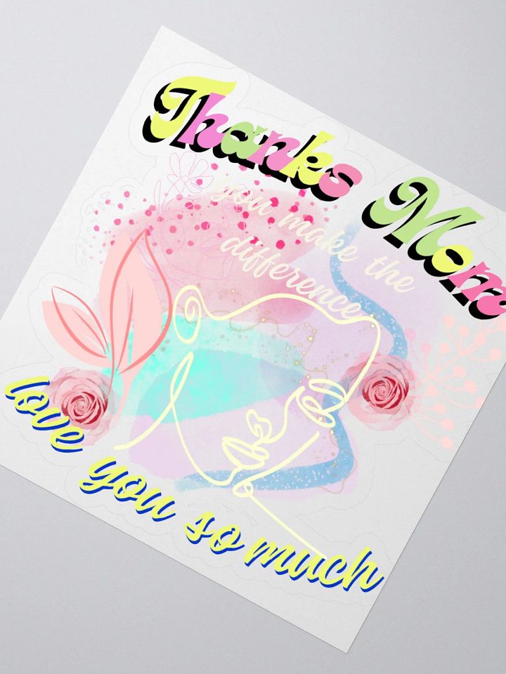 mom you make the difference sticker product image (2)